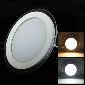 LED Panel Light Round Glass Panel Downlight 6W 9W 12W 18W Ceiling Recessed Lights Spot Light Indoor Lamps 85-265V