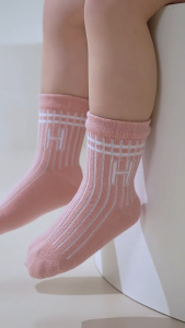 BBKid🦄️Baby 0-5Y High Ankle Cotton Socks 1 Pair ZR001