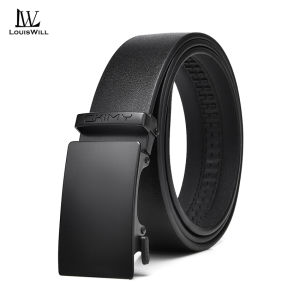 LouisWill Fashion Belt Mens Business Leisure Belt Stylish Automatic Buckle Belt Youth Sports Pant Belt Stylish Simple Nice Waistband Durable Belt