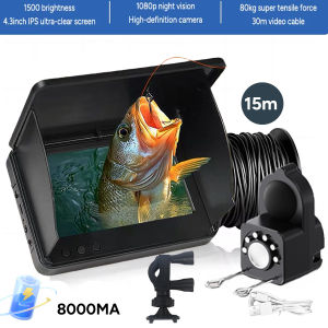 Fishing Camera fish finder With Night Vision 1080P 4.3 Inch LCD Camera 130° Portable Fishing Depth Fish Finder Water For Fishing