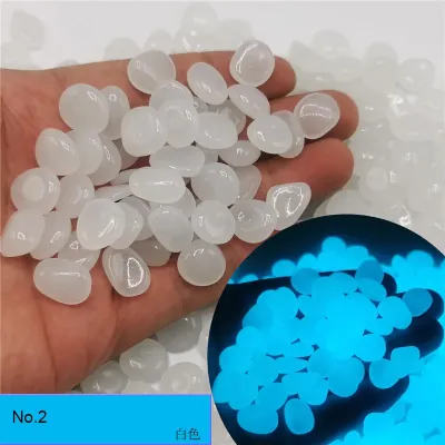 100 Pcs Luminous Rock Stone Luminous Dark Garden Pebbles Sidewalk Fish Tank Decoration Aquariums Fish Tanks loom
