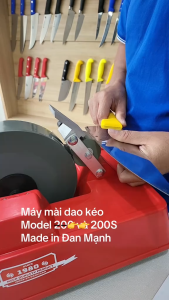 Model 200S máy mài dao đá nước nhập khẩu Châu Âu mài dao sắc bén tiết kiện điện màu đỏ