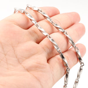 โซ่สแตนเลสแข็งรูปเพชรวัสดุทำเครื่องประดับทำสร้อยข้อมือสร้อยคอเครื่องประดับ DIY