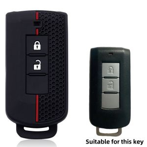 Silicone Car Key Case Cover For Mitsubishi Outlander Xpander Triton ASX LANCER Pajero Sport 3 2020G Eclipse Cross L200
