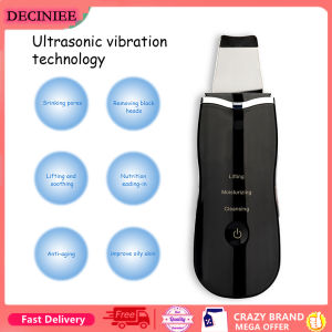 DECINIEE Ultrasonic scrubber Facial Pore Cleaner Blackhead Remover Face Deep Cleaning Peeling Shovel Face Care Tools