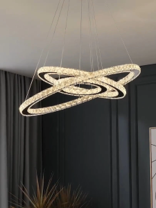 Luxury Modern Minimalist Crystal Chandelier