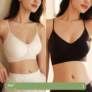 miiow | Ultra-Thin Seamless Ladies Underwear Wire-Free Vest Style Bra Breathable Summer Collection Comfortable Nylon Spandex Blend