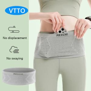 VTTO Running Belt Invisible Running Fanny Pack Phone Holder Running Anti-slip Breathable Waist Bag Moisture Wicking Storage Belt Bag