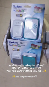 MaxOnvo Wireless Doorbell Keamanan Rumah Portabel Warna-Warni