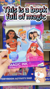 SKOODLE Disney Magic Ink Painting Coloring Book Pictures Activity Books with Marker Creative Art Learning Activity Painting Toys Gift for Kids