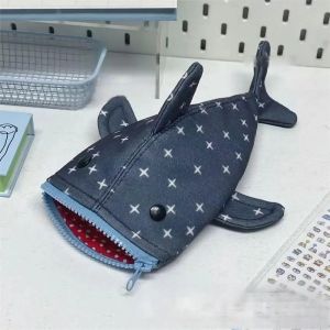 Shark Pencil CaseShark mouth zipper Pencil Pouch Cute Shark PencilSpecial Idea canva Animal Stationery Pouch for Office Supply
