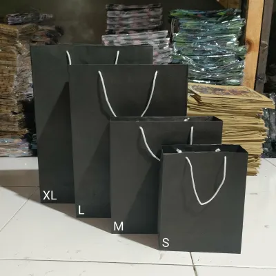 Paper Bag Batik Lusinan Isi 12 pcs Ukuran S-M-L-XL