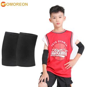 1Pair Kids Elbow Brace Knit Compression Bamboo Charcoal Elbow Sleeve Brace Gym Arm Sleeve Elbow Support for Boys and Girls Teen Weight Lifting Sports