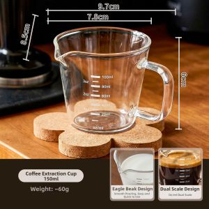 SHELI | Coffee Measuring Cup Glass 1pc