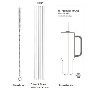 Stanley 2nd Generation แก้วท่องเที่ยว 40oz 30oz Tritan Straw ฉนวนขวดน้ําสแตนเลสสําหรับตั้งแคมป์กลางแจ้ง