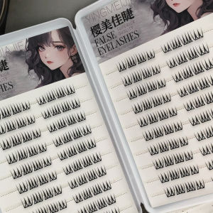 Mi Nối Chùm Kiểu Hàn Quốc 7-13mm Độ Cong C Tự Nhiên Mềm Mại Tạo Hiệu Ứng Trang Điểm Tự Nhiên Tóc Tổng Hợp Dùng Hàng Ngày