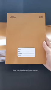 SIDU Buku Tulis Sampul Kraft Kwarto PAK ISI 10 BUKU