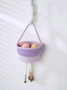 【Agate Design】Makeup Brush Holder Bowl Large Capacity Waterproof Cosmetic Organizer Storage Case Pembersih Berus Mekap