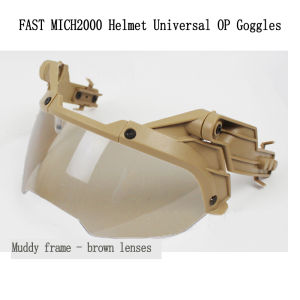 FAST Guide Tactical Helmet Goggles 90 Degree Detachable FAST AF Helmet Guide Anti Fog and Anti Riot OP CS Protective Goggles