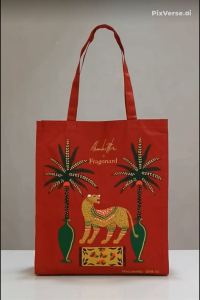 Limited Edition Fragonard Cotton Bag (Red) by Senteurs de Provence since 2004