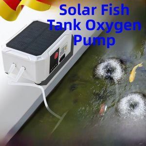 MONLEYTA | Outdoor Solar Powered USB Rechargeable Fish Pond Aerator Small Aquarium Oxygen Pump Home Fish Farming Special Use Air Pump