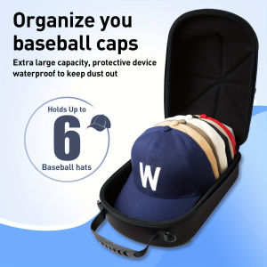 Portable Outdoor Travel Hat Carrier Case Caps Storage Hard Shell Hat Protective Box Hat Travel Case Baseball Cap Carrying Bag