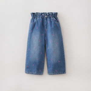 Marc&Janie | Girls Cotton Denim Wide Leg Pants