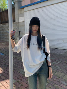 Halo Luu Pure Cotton Long Sleeve Printed T-Shirt Womens Loose Base Shirt Inner Wear Korean Style Autumn New Arrival