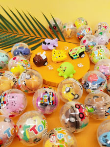 Pull Back Car Puzzle Egg Ball Head Portrait One Yuan Gashapon Machine Gift Kindergarten Student Reward Small Toy Twisted Egg Blind Box