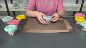 Mamibayi Kotak Tempat Wadah Mpasi Kaca: Penyimpanan Mpasi Glass Baby Food Container