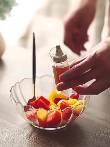 4pcs Plastic Sauce Squeeze Bottle Mini Seasoning Box Salad Dressing Containers Outdoor Portable Barbecue Spice Jar Kitchen Tool
