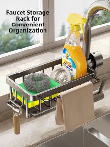 ERMO | No-Drill Kitchen Faucet Storage Rack