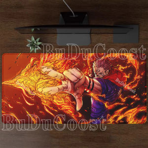 Bandai | HD Printing Jujutsu Kaisen Gojo Satoru Large Mouse Pad Gaming Mousepad Lock Edge Computer Keyboard Rubber Non-slip Base Desk Mat