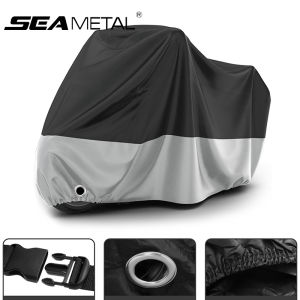 SEAMETAL Motorcycle Cover Waterproof All Season Dustproof UV Protective Outdoor Indoor Scooter Wear-resistant Fabric Motorbike Cover