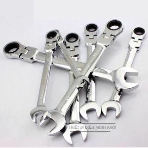 Bộ Cờ Lê Đa Năng Tự Động Gật Gù 7 Chi Tiết Linh Hoạt Hàng Cao Cấp bộ cà lê vòng miệng tự động cổ gật gù sua xe