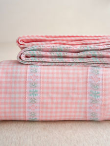 Premium Class Pure Cotton Embroidered Coarse Cloth High End Combed Fine Spin Xinjiang Cotton Coarse Cloth Bed Sheet