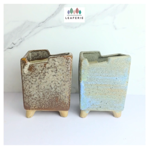 The Leaferie Bastion plant pots (2 colours) Ceramic flowerpot flowerpots flower pot planter