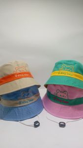 TOPI BUCKET ANAK ANAK GERATIS TAMBAH NAMA PAKE TALI KARTER BERUANG KING BEAR 2-10 TAHUN