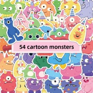Creative Cartoon Monster Stickers 108 Pieces Doodle Coloring Page DIY Handmade Journal Mobile Phone Case Decal