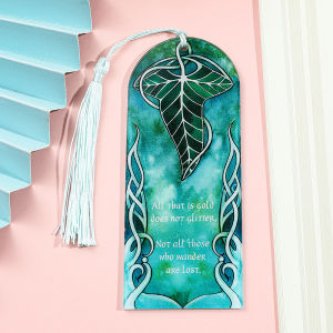 Lord of the Rings Inspired Bookmarks with Tassel for Fantasy Movie Fans Book Lovers Ideal Gifts for Readers Stationery Supplies