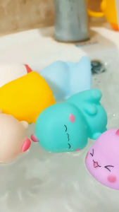 Smart Sprout Squishy Bath Toy For Babies Soft Squeeze Water Toy For Fun Bath Time