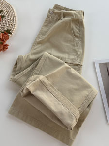 MANMI | Quần Jeans Dáng Rộng Cao Waisted Gọn Dáng Thoải Mái Dài