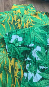 พร้อมส่ง เสื้อสงกรานต์ เสื้อฮาวาย เสื้อ  เสื้อลายดอก เนื้อผ้าสปัน บางนุ่มใส่สบาย เสื้อเชิ้ตแขนสั้นชาย-หญิง เสื้อคอปกแขนสั้น