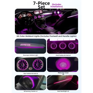 GOGOGPS | Car Interior Lighting Kit for Mercedes Air Vents