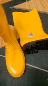 KORAKOH Safety PVC Rubber Boot 🔥 Ready Stocks 🔥 High Cut Yellow/Black (38-43Sizes)