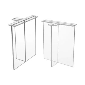 Acrylic Clear T-shaped Suspended Table Leg Stand