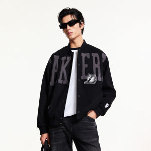 Jack Jones | NBA Lakers Edition Baseball Collar Jacket Basketball Decorated