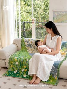Milan | Monet Style A Grade Cotton Baby Blanket