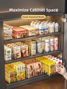 Kaman | Transparent Drawer-Type Organizer for Snacks and Miscellaneous Items Storage Box