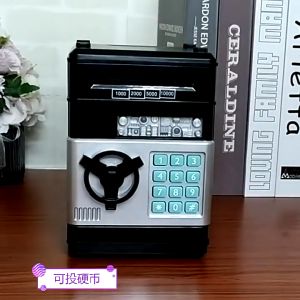 กระปุกออมสินเงินสดเหรียญสามารถ ATM ธนาคารอิเล็กทรอนิกส์เหรียญธนาคารเงินสำหรับเด็กวันเกิดที่ดีคริสต์มาสของเล่นของขวัญสำหรับเด็ก